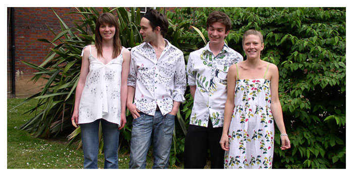 Clothes made of patterned fabric, Norwich, June 2006