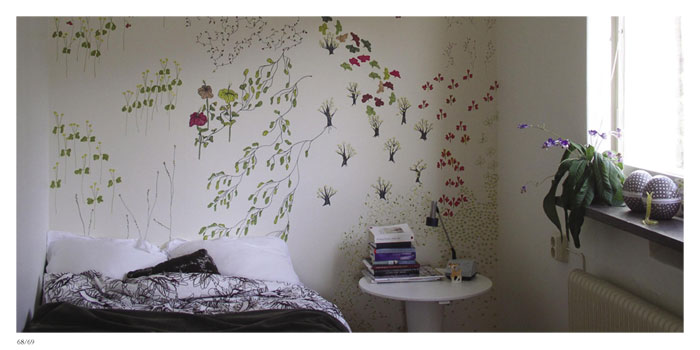 Wallpaper. Private home, Stockholm, April 2006