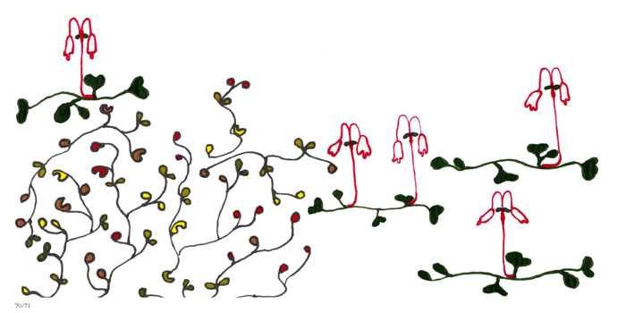 Report, Pen on rice paper, May 2006